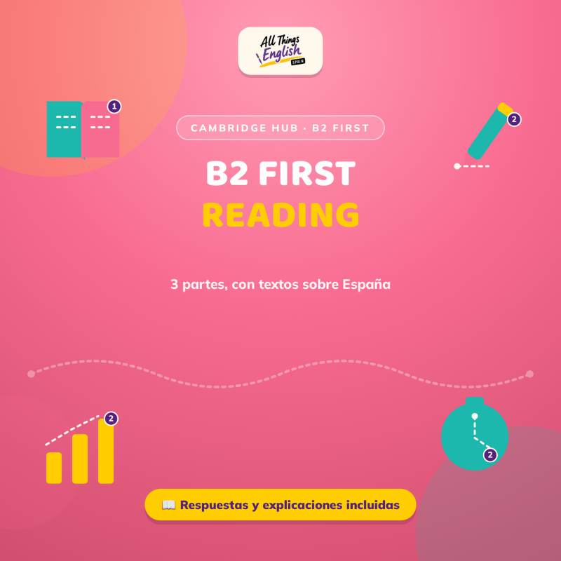 Simulacro Reading Cambridge B2 First | Examen Completo + Soluciones