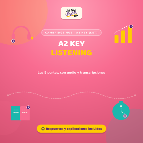 Simulacro Listening Cambridge A2 Key (KET) | Con Audio y Soluciones