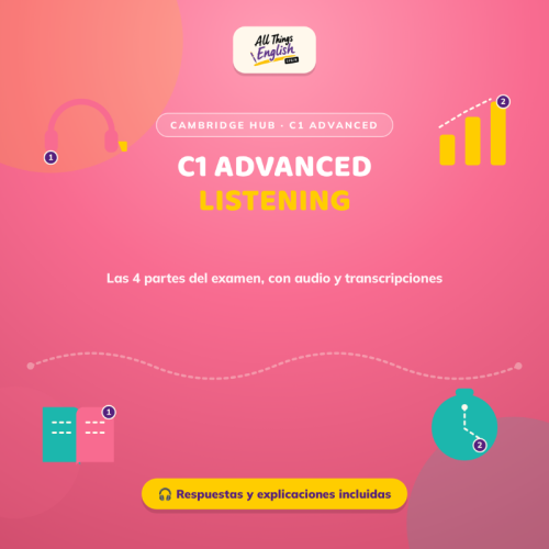 Simulacro Listening Cambridge C1 Advanced (CAE) | Con Audio y Soluciones