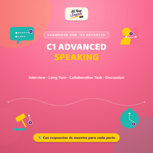 Simulacro Speaking Cambridge C1 Advanced (CAE) | Guion + Mark Sheet