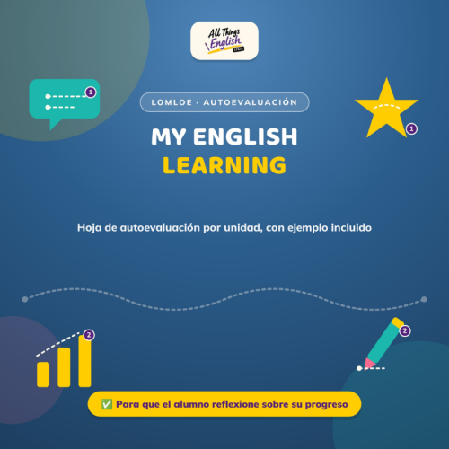 Hoja de Autoevaluación del Alumno en Inglés | My English Learning LOMLOE