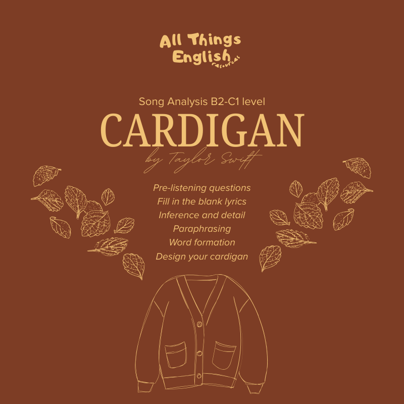 Taylor Swift's Cardigan Song Analysis