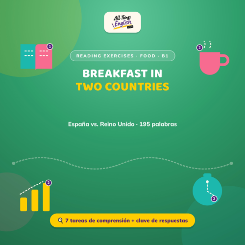 Ficha de Reading B1 Desayuno España vs Reino Unido | Estrategias de Lectura