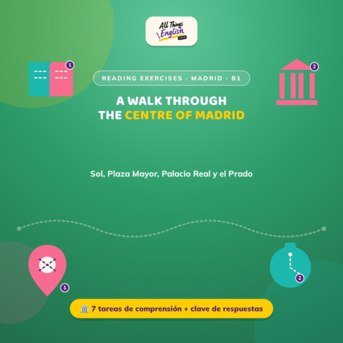 Ficha de Reading B1 Paseo por el Centro de Madrid | Estrategias de Lectura