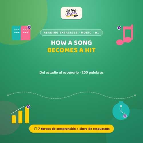 Ficha de Reading B1 Cómo se Hace un Hit Musical | Estrategias de Lectura