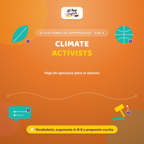 Ficha Alumno Climate Activists 4º ESO B2 | Situación de Aprendizaje