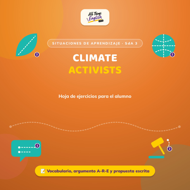 Ficha Alumno Climate Activists 4º ESO B2 | Situación de Aprendizaje