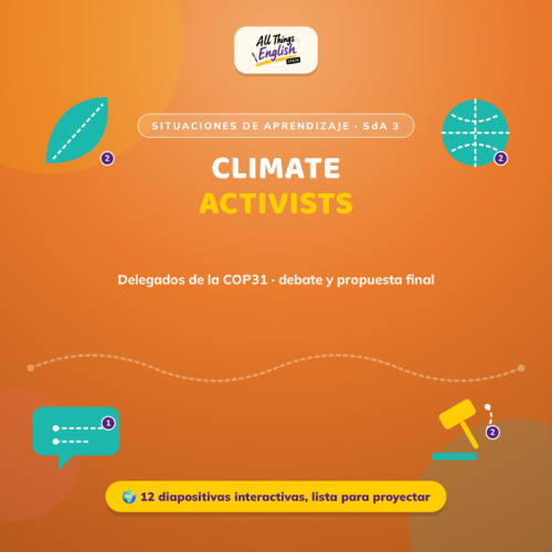 Sesión Climate Activists COP31 4º ESO | Debate y Speaking en Inglés B2
