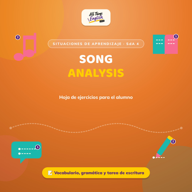 Ficha Alumno Song Analysis Bachillerato B2-C1 | Situación de Aprendizaje