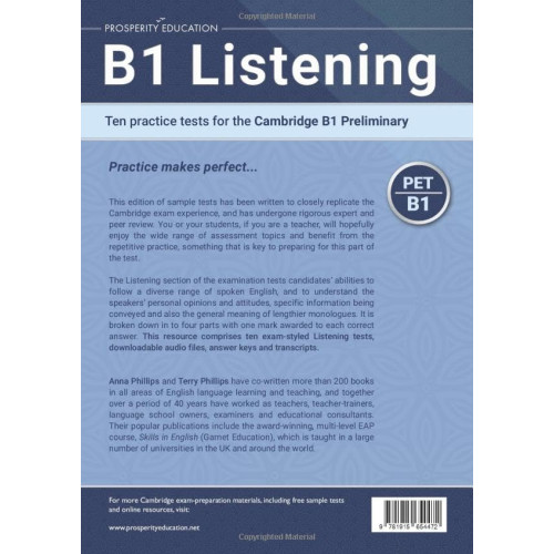 B1 Listening: Ten practice tests for the Cambridge Preliminary
