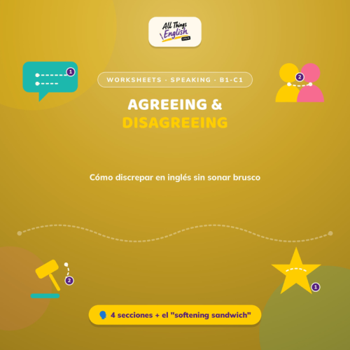 Estar de Acuerdo y en Desacuerdo con Educación en Inglés | Speaking B1-C1