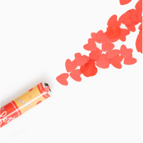 Cañón de Confeti Corazones - Decoraciones de San Valentín
