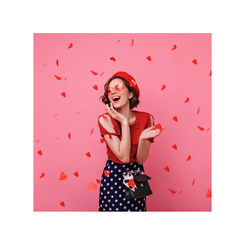 Cañón de Confeti Corazones - Decoraciones de San Valentín