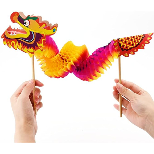 6 Títeres de Dragón – Decoración para Lunar New Year