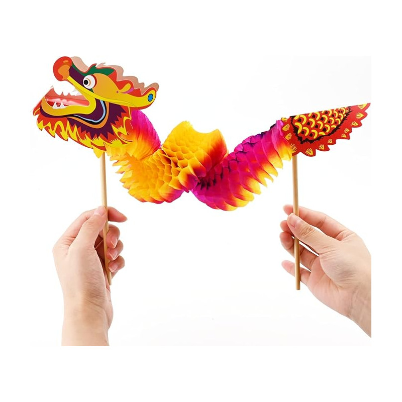 6 Títeres de Dragón – Decoración para Lunar New Year