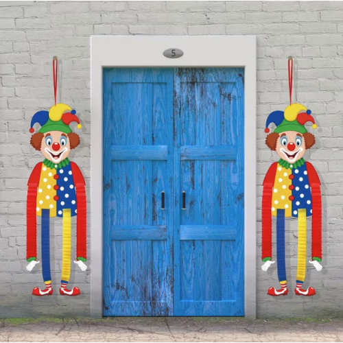 Muñecos de Papel Colgantes Payaso – Decoración de Carnaval