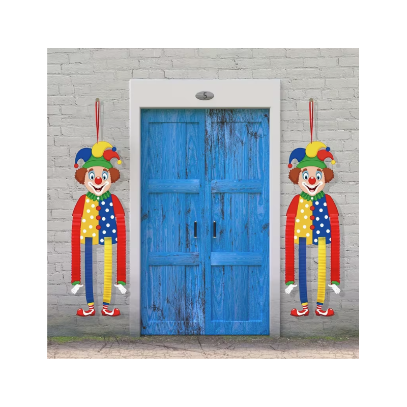 Muñecos de Papel Colgantes Payaso – Decoración de Carnaval