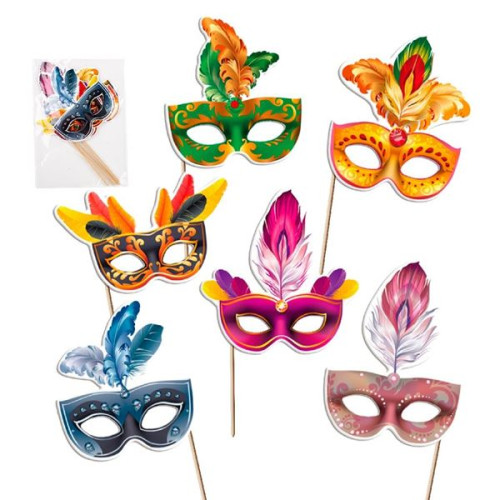 Máscaras Festivas de Carnaval – Decoración de Carnaval
