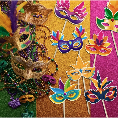 Máscaras Festivas de Carnaval – Decoración de Carnaval